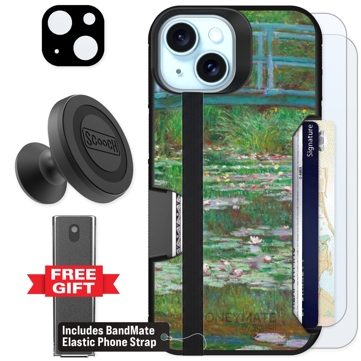 Scooch Moneymate Japanese Footbridge for iPhone 14 — Defender Bundle
