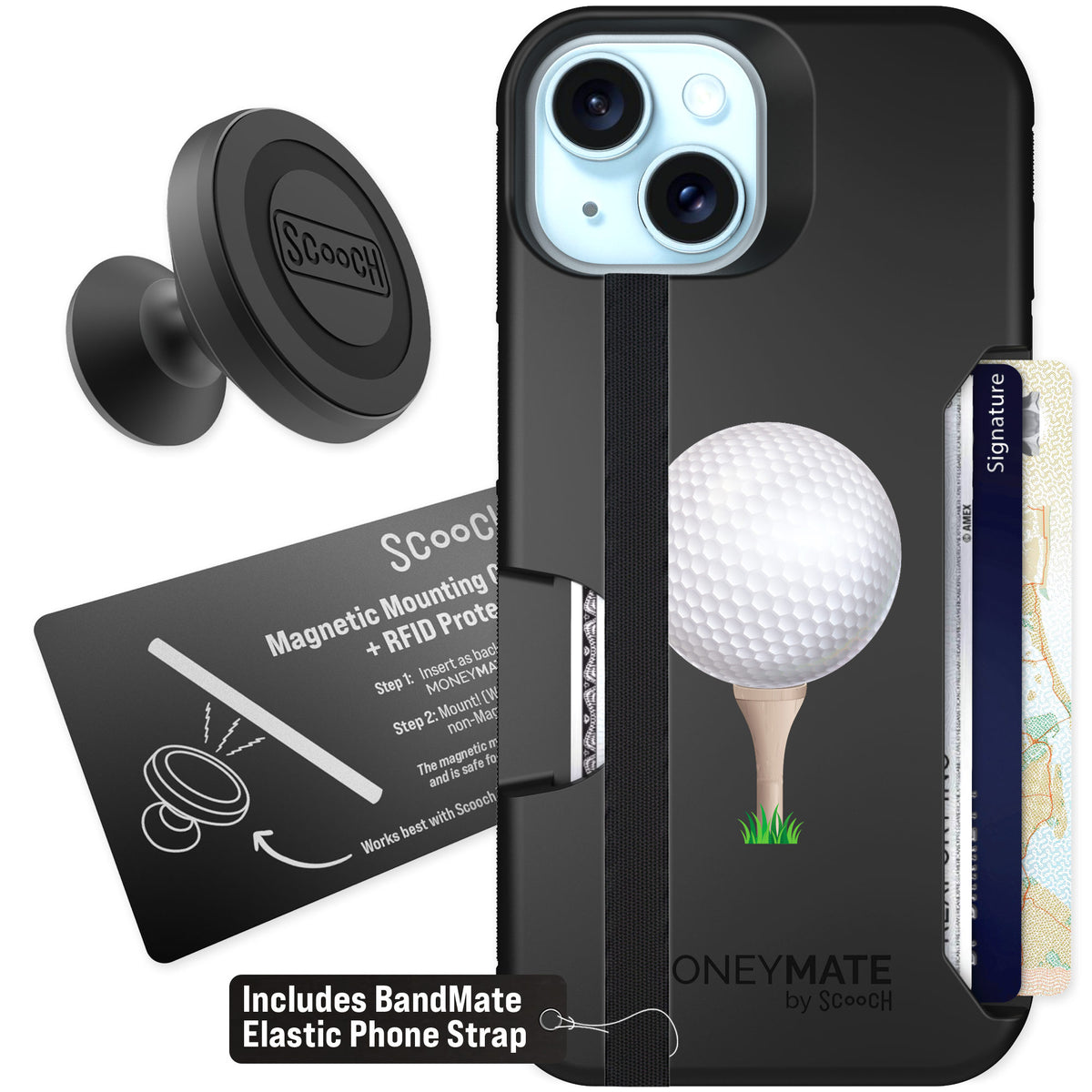Scooch Moneymate Tee Time for iPhone 13 — Starter Bundle