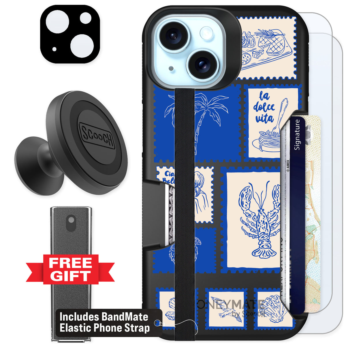 Scooch Moneymate Euro Summer for iPhone 14 — Defender Bundle
