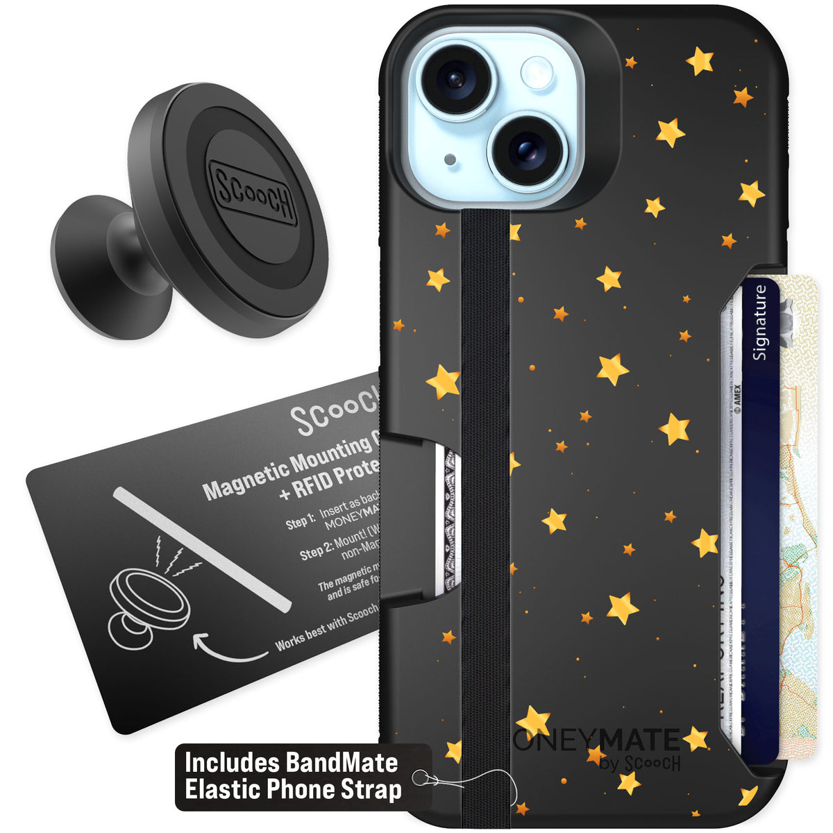 Scooch Moneymate Gold Stars for iPhone 13 — Starter Bundle