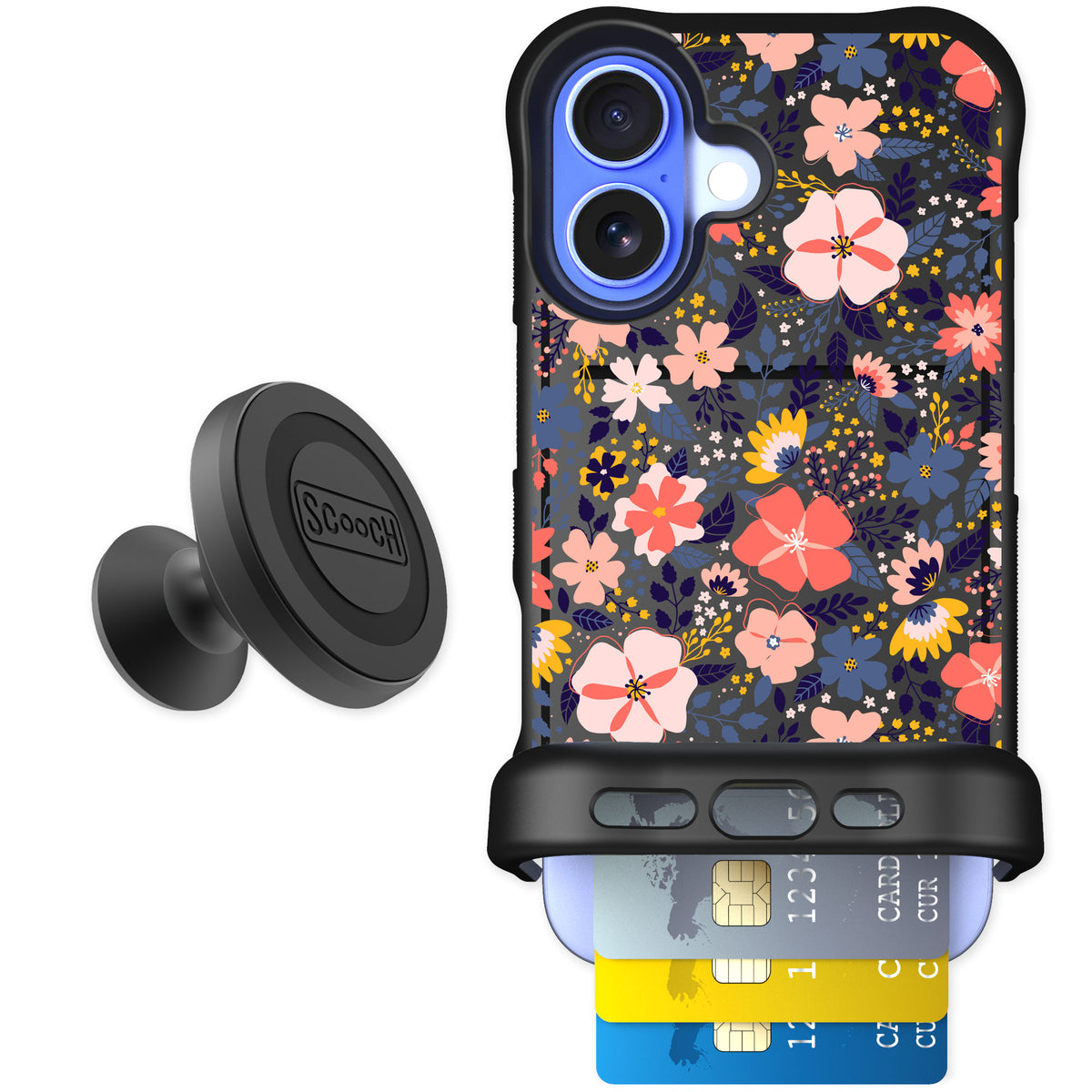 Scooch Wingmate Wildflowers for iPhone 16 — Starter Bundle