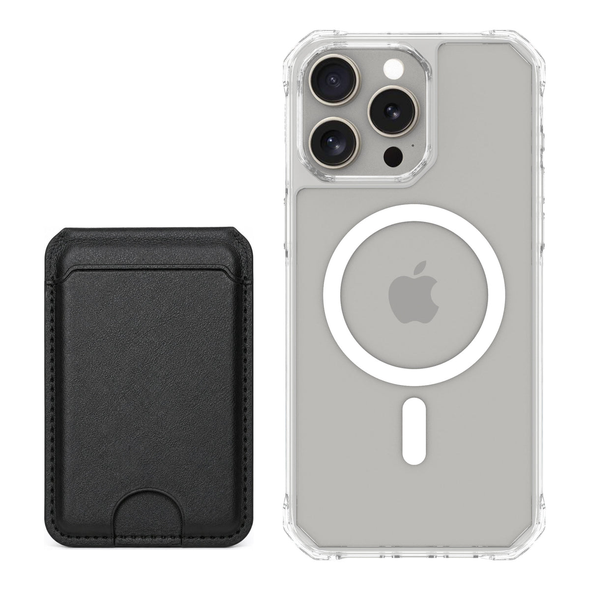 Scooch MagCase Clear for iPhone 15 Pro Max — Matching MagWallet Bundle
