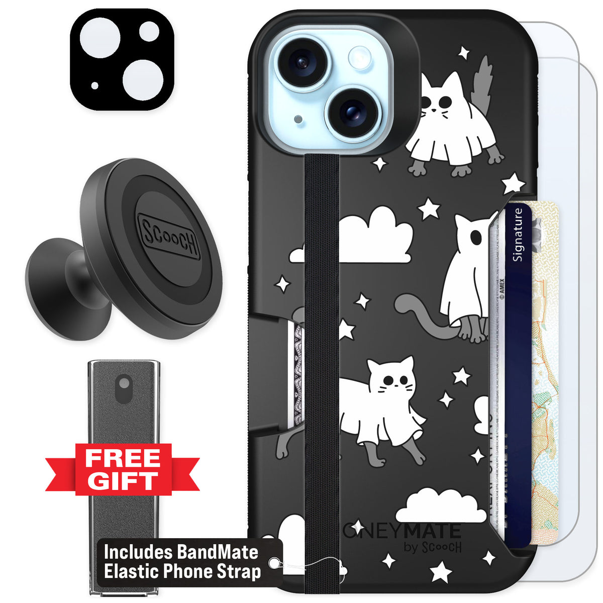Scooch Moneymate Scaredy Cats for iPhone 14 — Defender Bundle