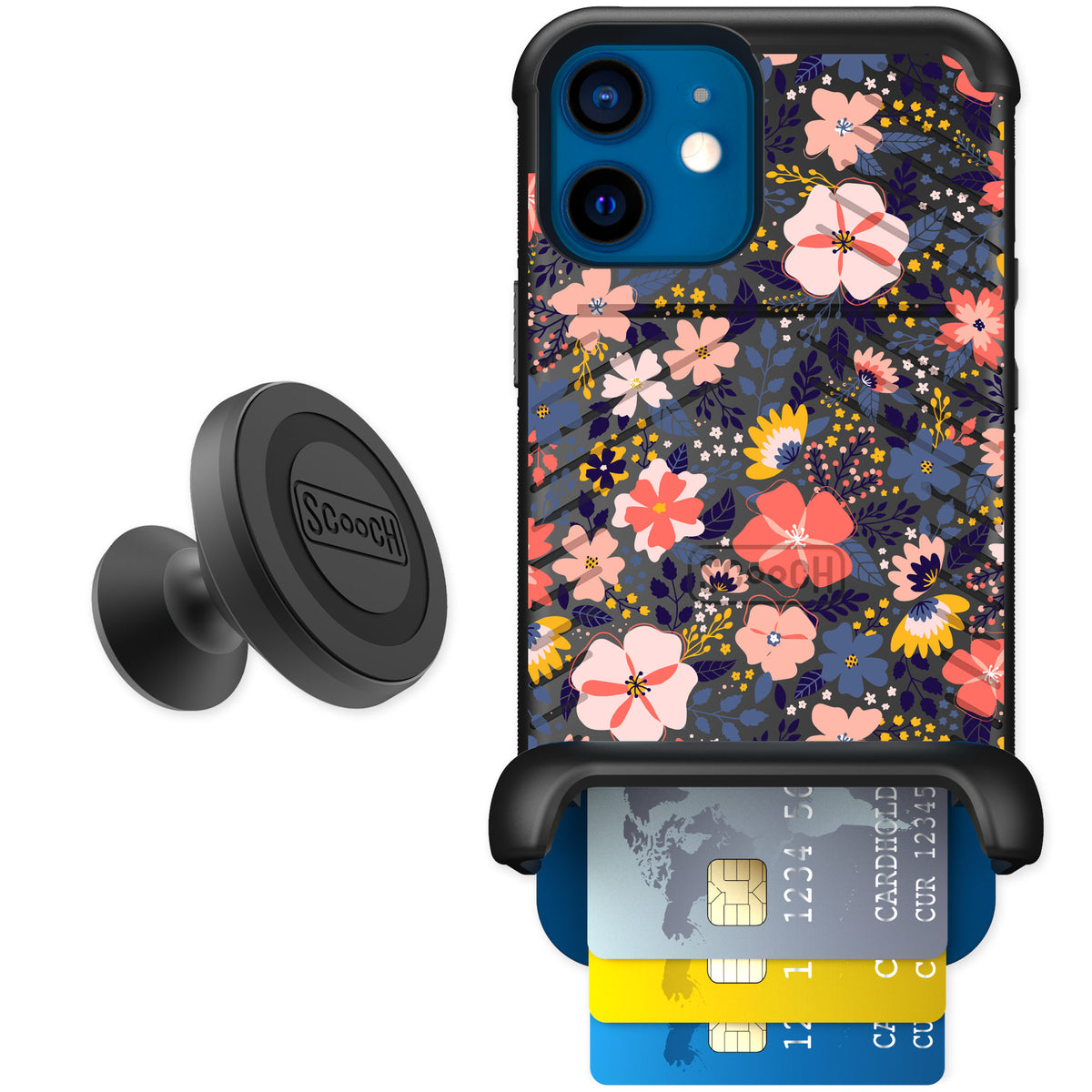 Scooch Wingmate Wildflowers for iPhone 12 — Starter Bundle