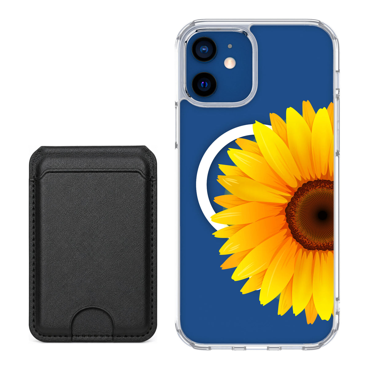 Scooch MagCase Sunflower for iPhone 12 Pro — Black MagWallet Bundle