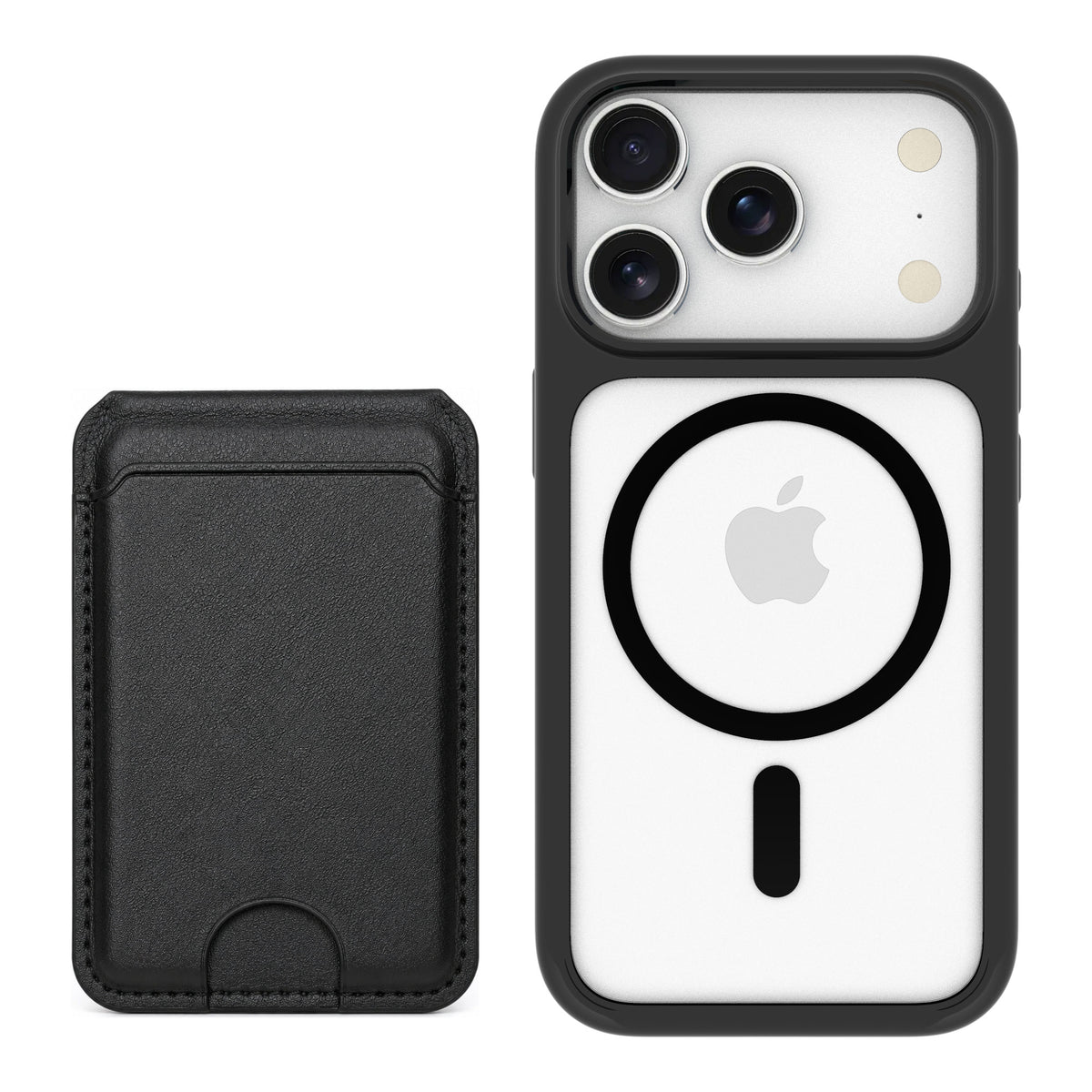Scooch MagCase Tuxedo Clear for iPhone 17 Pro — Matching MagWallet Bundle