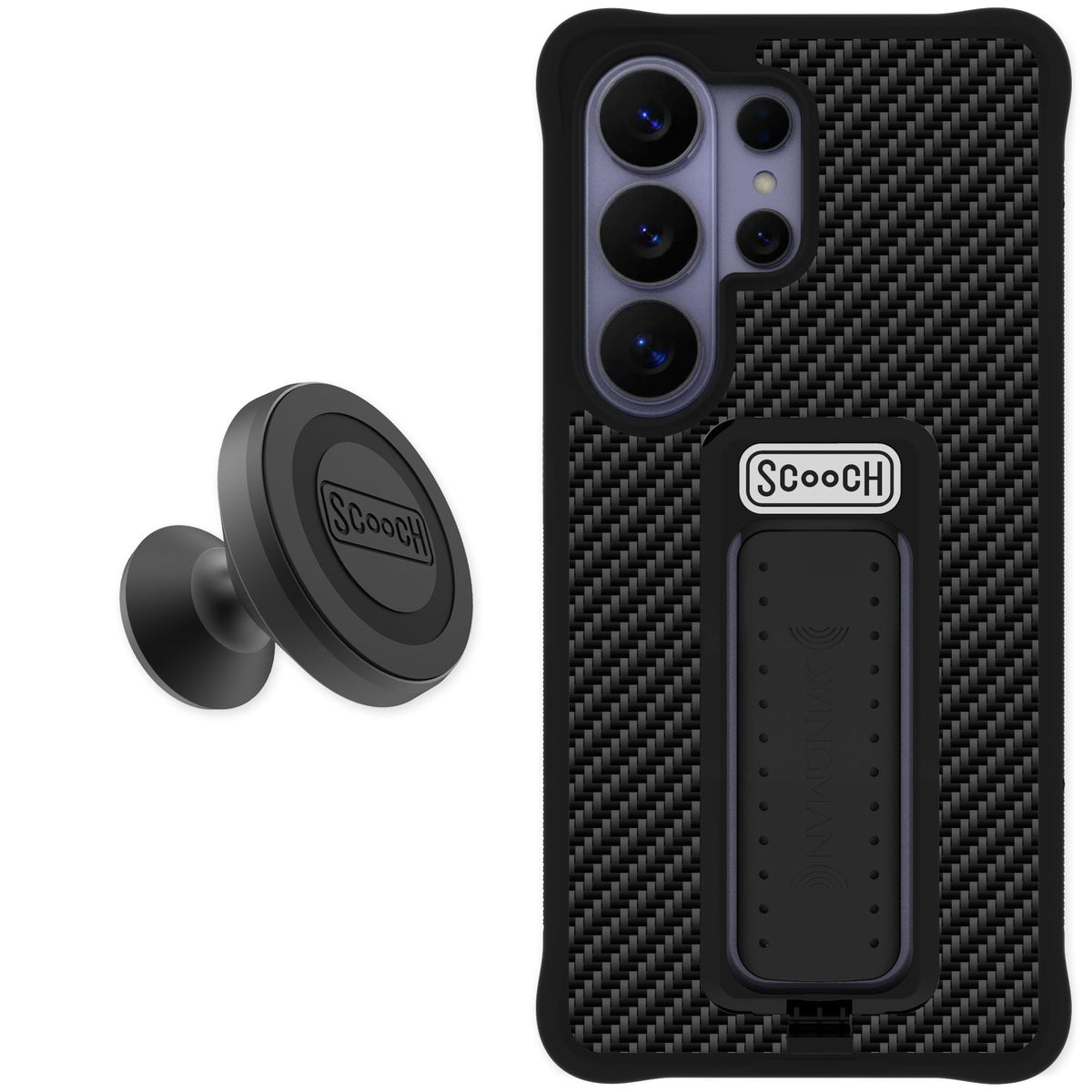 Scooch Wingman Carbon Fiber for Galaxy S26 Ultra — Starter Bundle