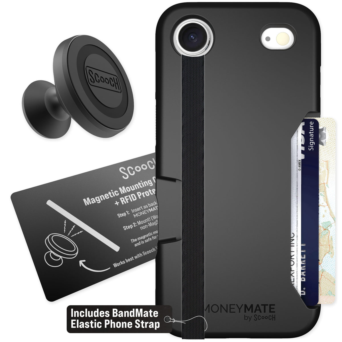 Scooch Moneymate Black for iPhone Air — Starter Bundle