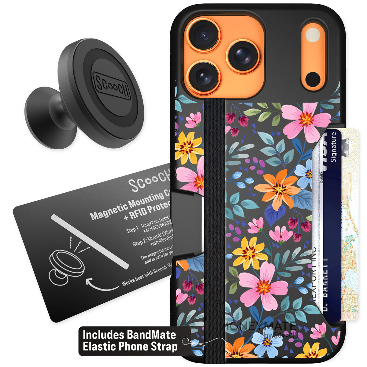 Scooch Moneymate Full Bloom for iPhone 17 Pro Max — Starter Bundle