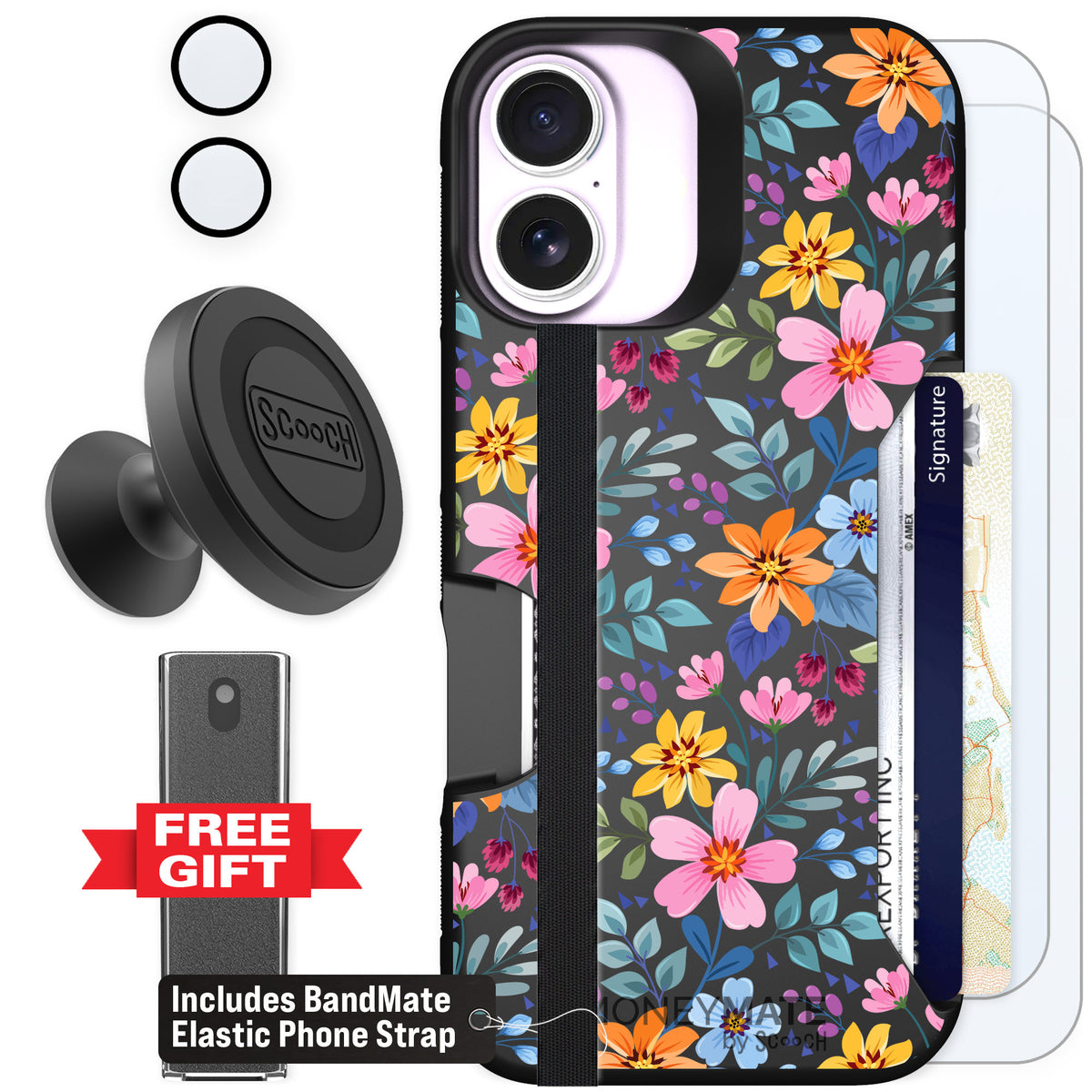 Scooch Moneymate Full Bloom for iPhone 17 — Defender Bundle