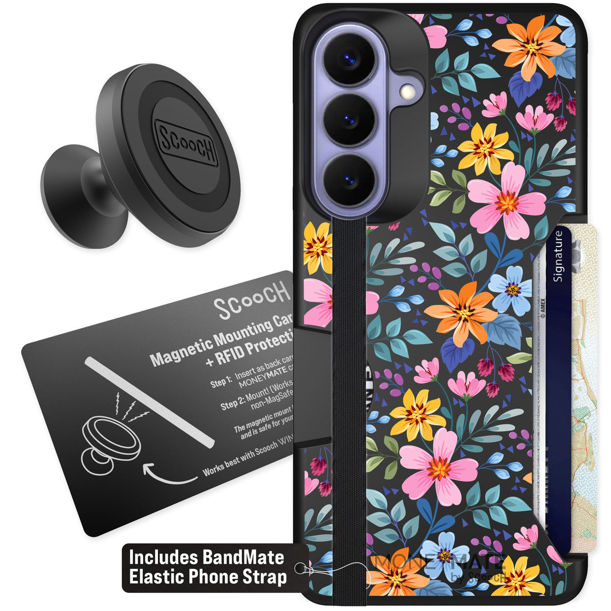 Scooch Moneymate Full Bloom for Galaxy S26+ — Starter Bundle