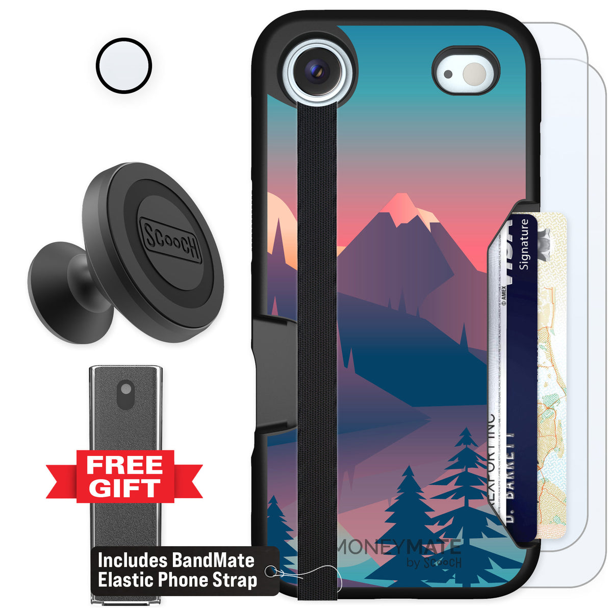 Scooch Moneymate Mountain Range for iPhone Air — Defender Bundle
