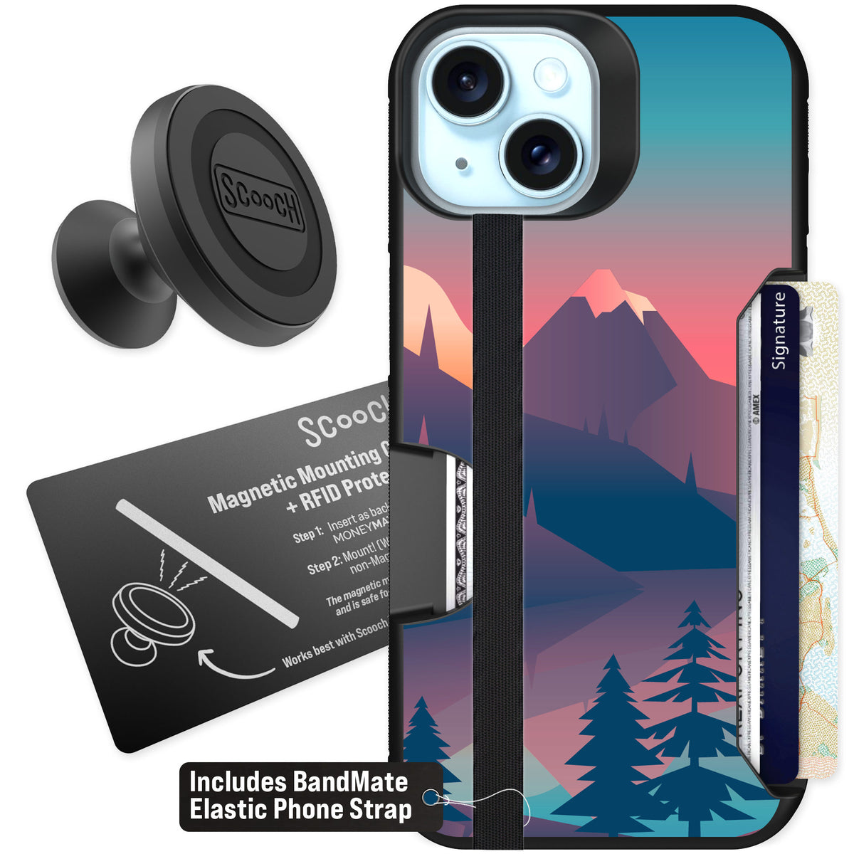 Scooch Moneymate Mountain Range for iPhone 13 — Starter Bundle