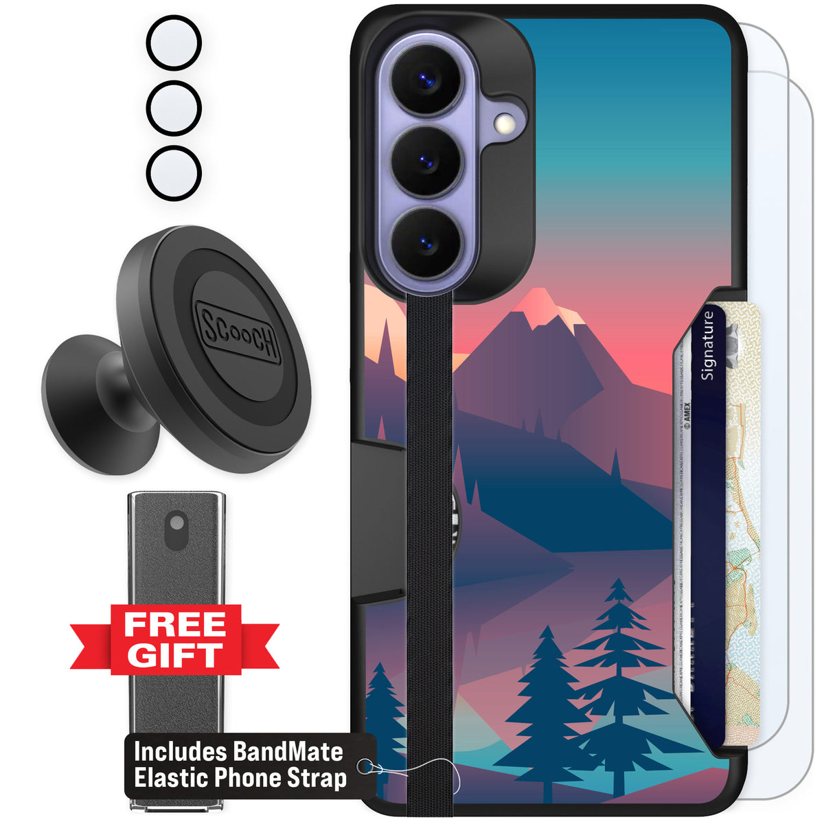 Scooch Moneymate Mountain Range for Galaxy S26+ — Defender Bundle