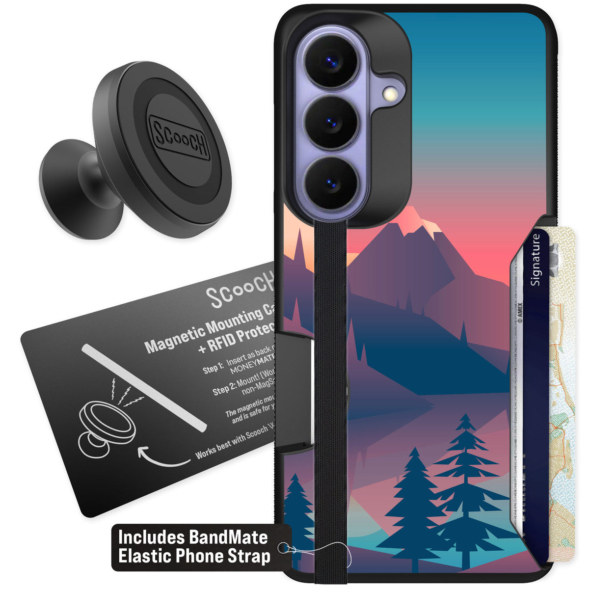 Scooch Moneymate Mountain Range for Galaxy S26 — Starter Bundle