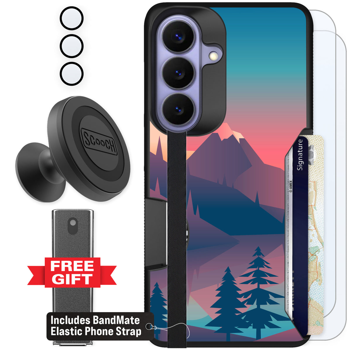 Scooch Moneymate Mountain Range for Galaxy S26 — Defender Bundle