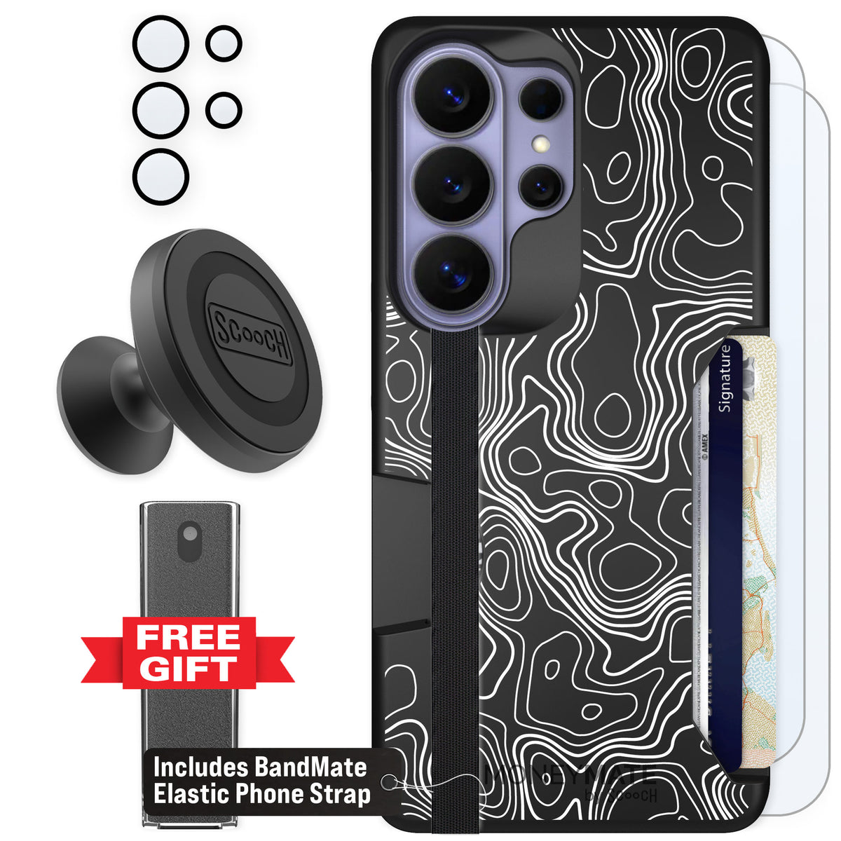 Scooch Moneymate Topography for Galaxy S26 Ultra — Defender Bundle
