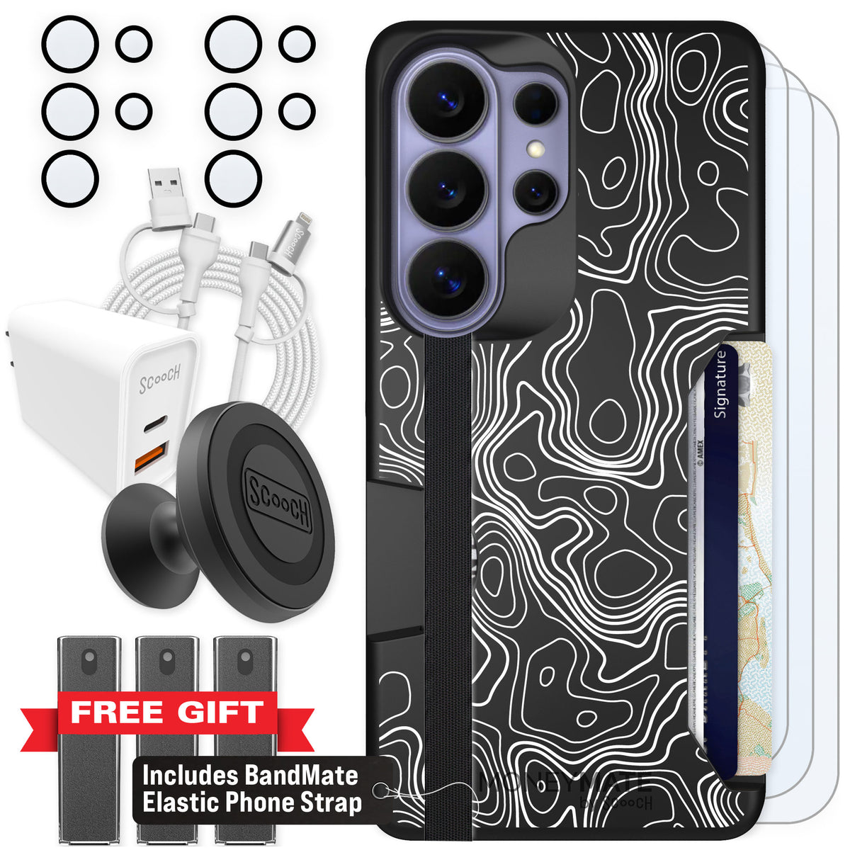 Scooch Moneymate Topography for Galaxy S26 Ultra — Ultimate Bundle