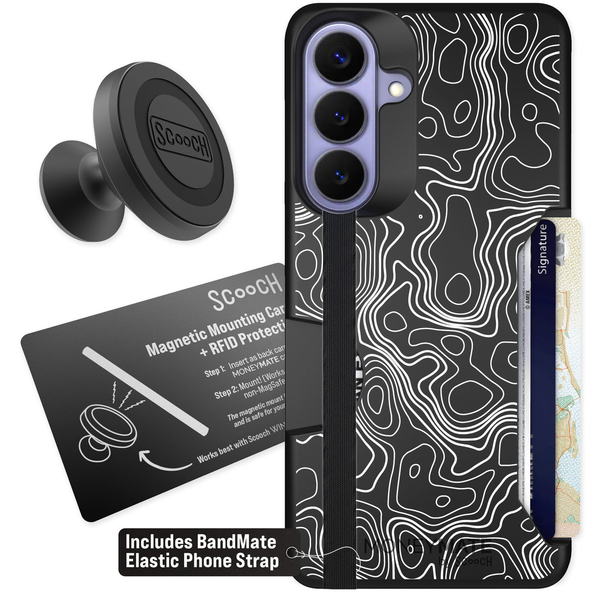 Scooch Moneymate Topography for Galaxy S26+ — Starter Bundle