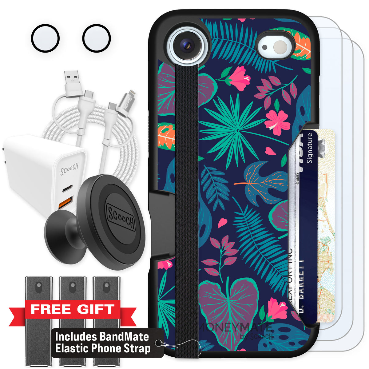 Scooch Moneymate Tropical Leaves for iPhone Air — Ultimate Bundle