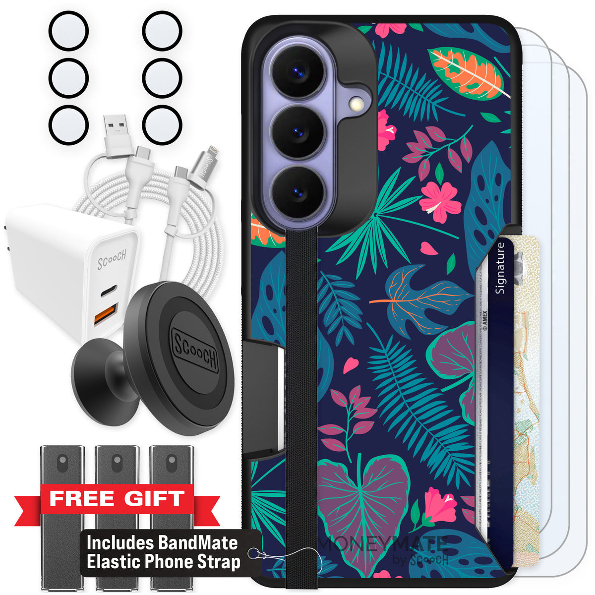Scooch Moneymate Tropical Leaves for Galaxy S26 — Ultimate Bundle
