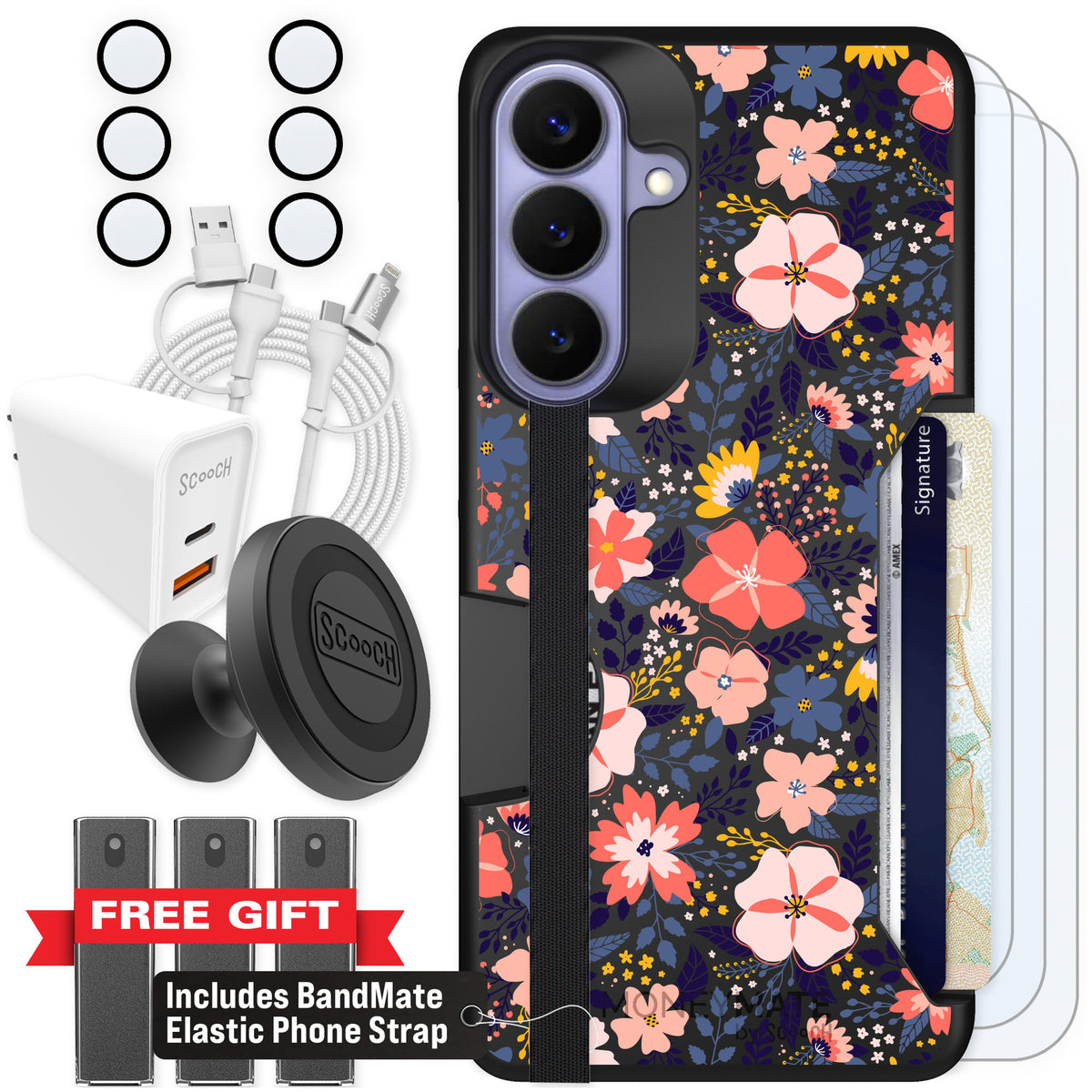 Scooch Moneymate Wildflowers for Galaxy S26+ — Ultimate Bundle