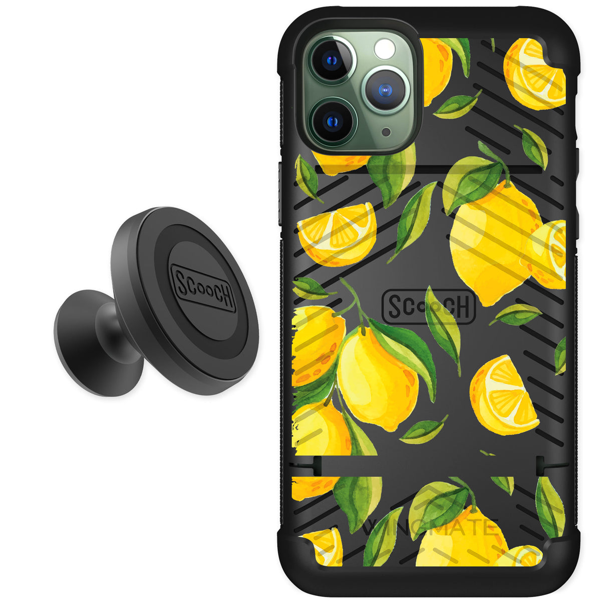 Scooch Wingmate Amalfi Lemons for iPhone 11 Pro — Starter Bundle