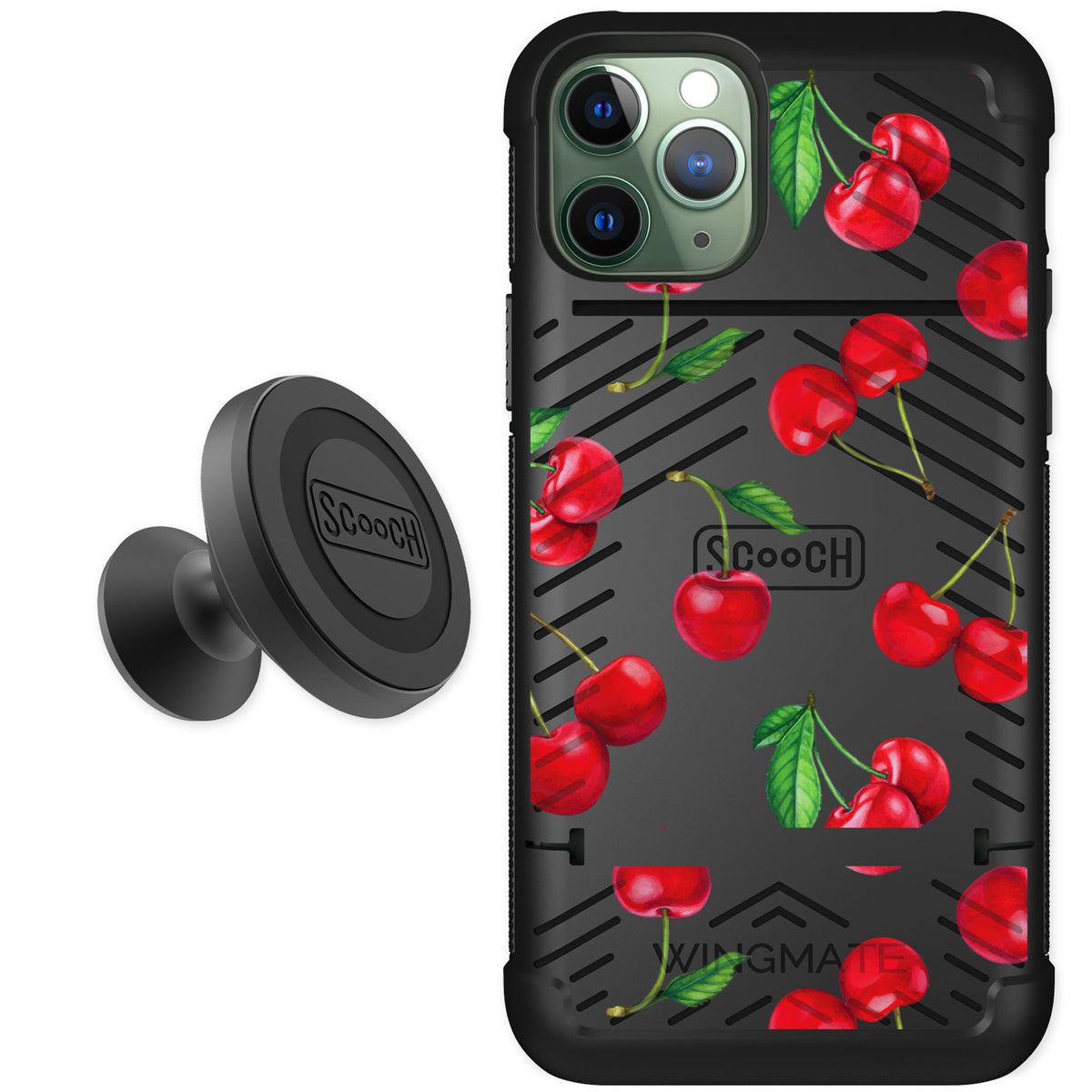 Scooch Wingmate Very Cherry for iPhone 11 Pro — Starter Bundle