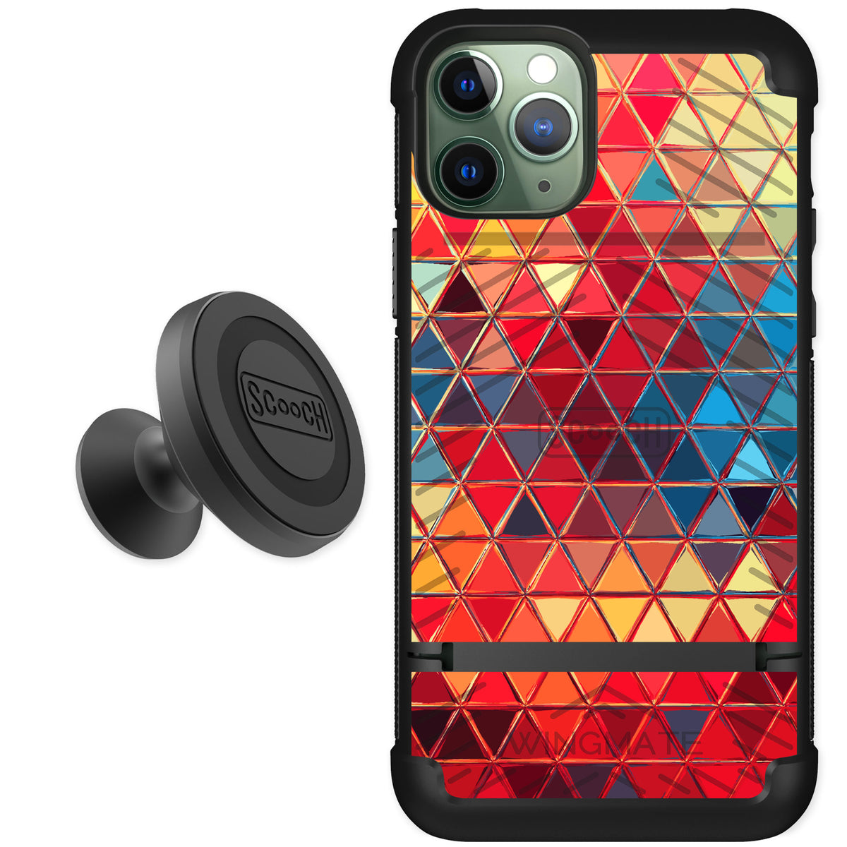Scooch Wingmate Festive Glass for iPhone 11 Pro — Starter Bundle