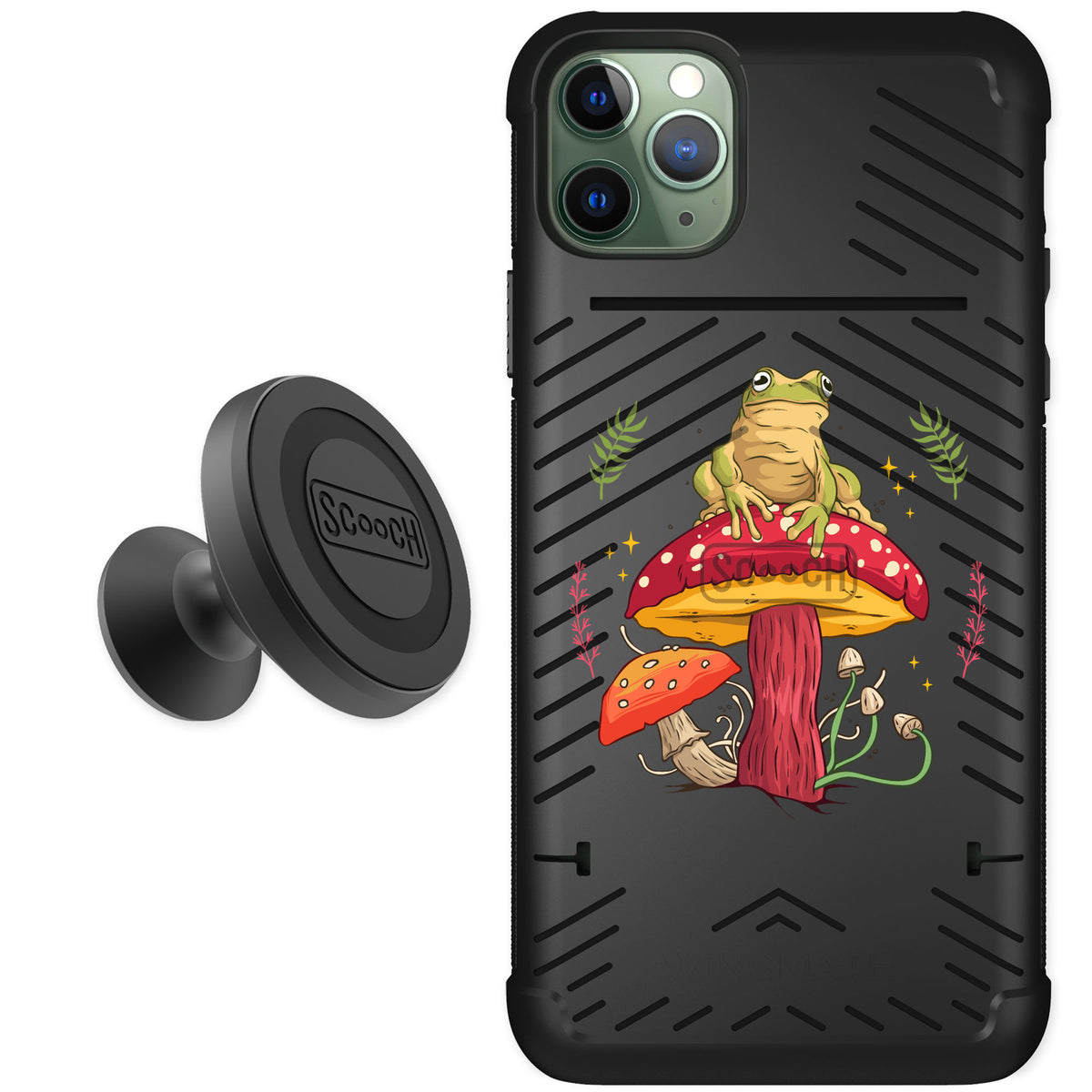Scooch Wingmate Toadstool Frog for iPhone 11 Pro Max — Starter Bundle