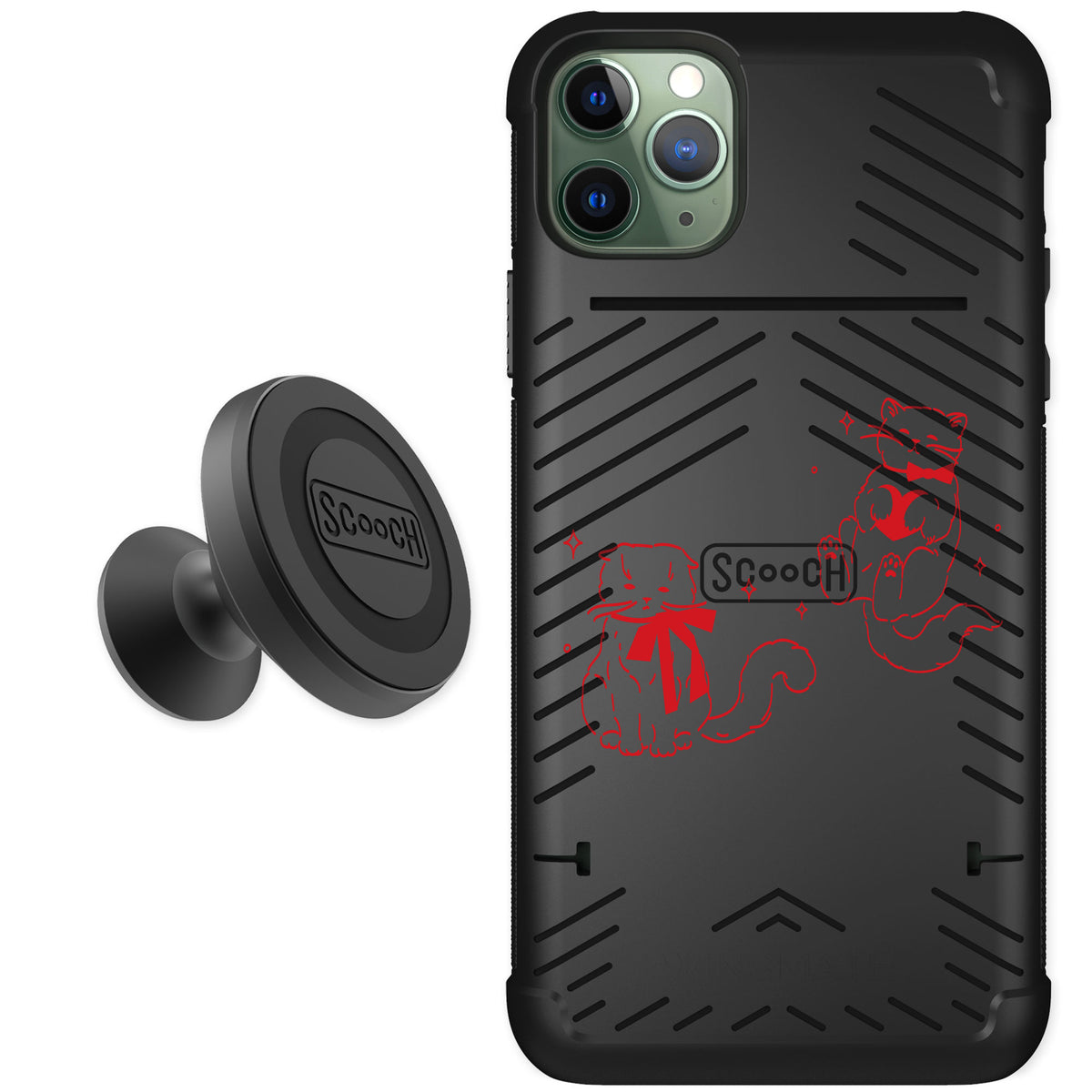 Scooch Wingmate Cupid's Cats for iPhone 11 Pro Max — Starter Bundle