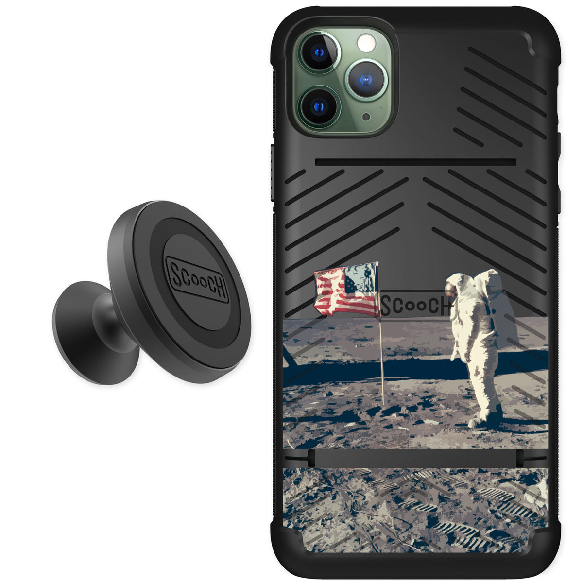 Scooch Wingmate Lunar Landing for iPhone 11 Pro Max — Starter Bundle