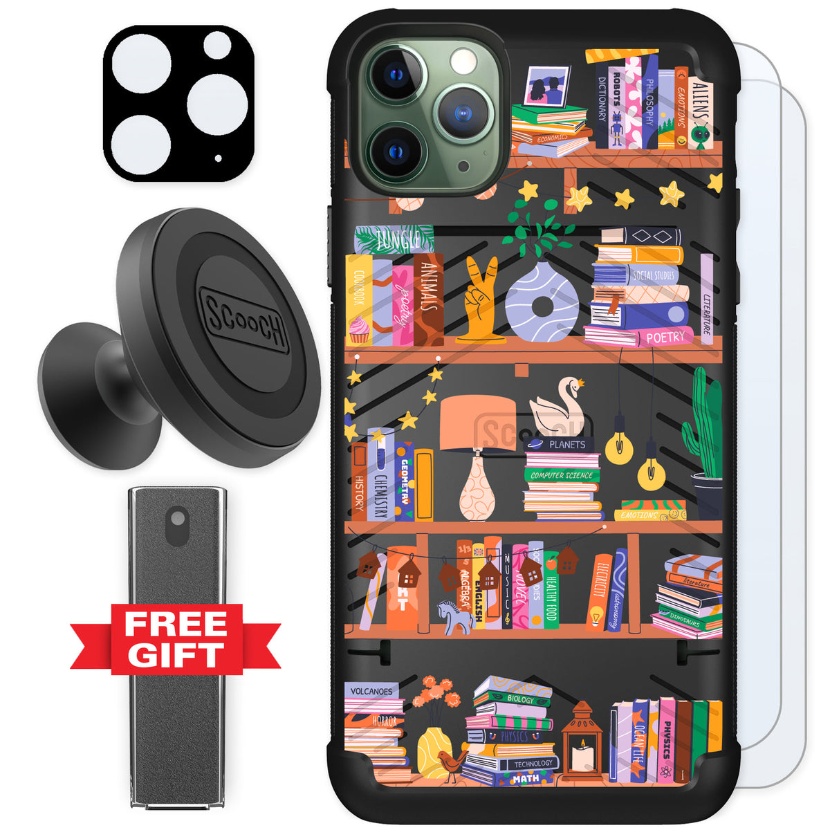 Scooch Wingmate Little Library for iPhone 11 Pro Max — Defender Bundle