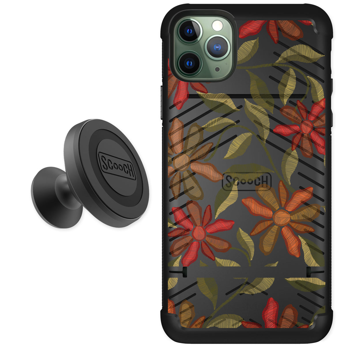 Scooch Wingmate Floral Tapestry for iPhone 11 Pro Max — Starter Bundle