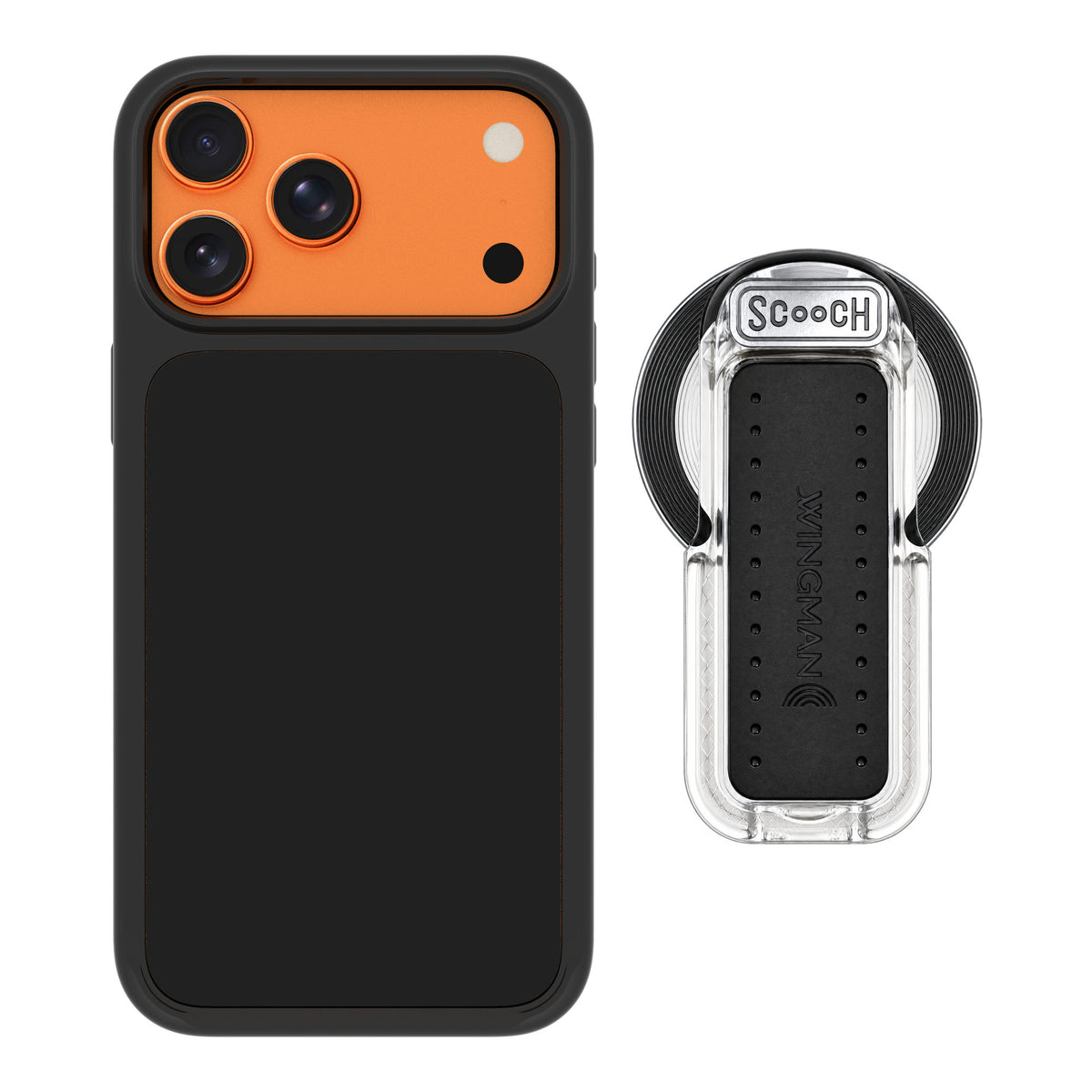 Scooch MagCase Black for iPhone 17 Pro Max — MagSafe Wingback Bundle - Clear