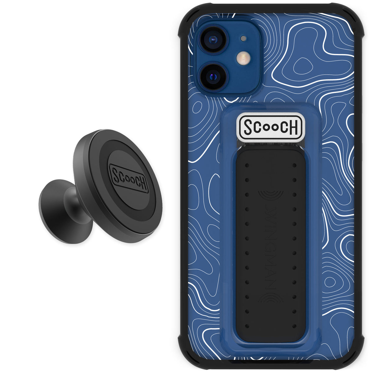 Scooch Wingman Topography for iPhone 12 mini — Starter Bundle