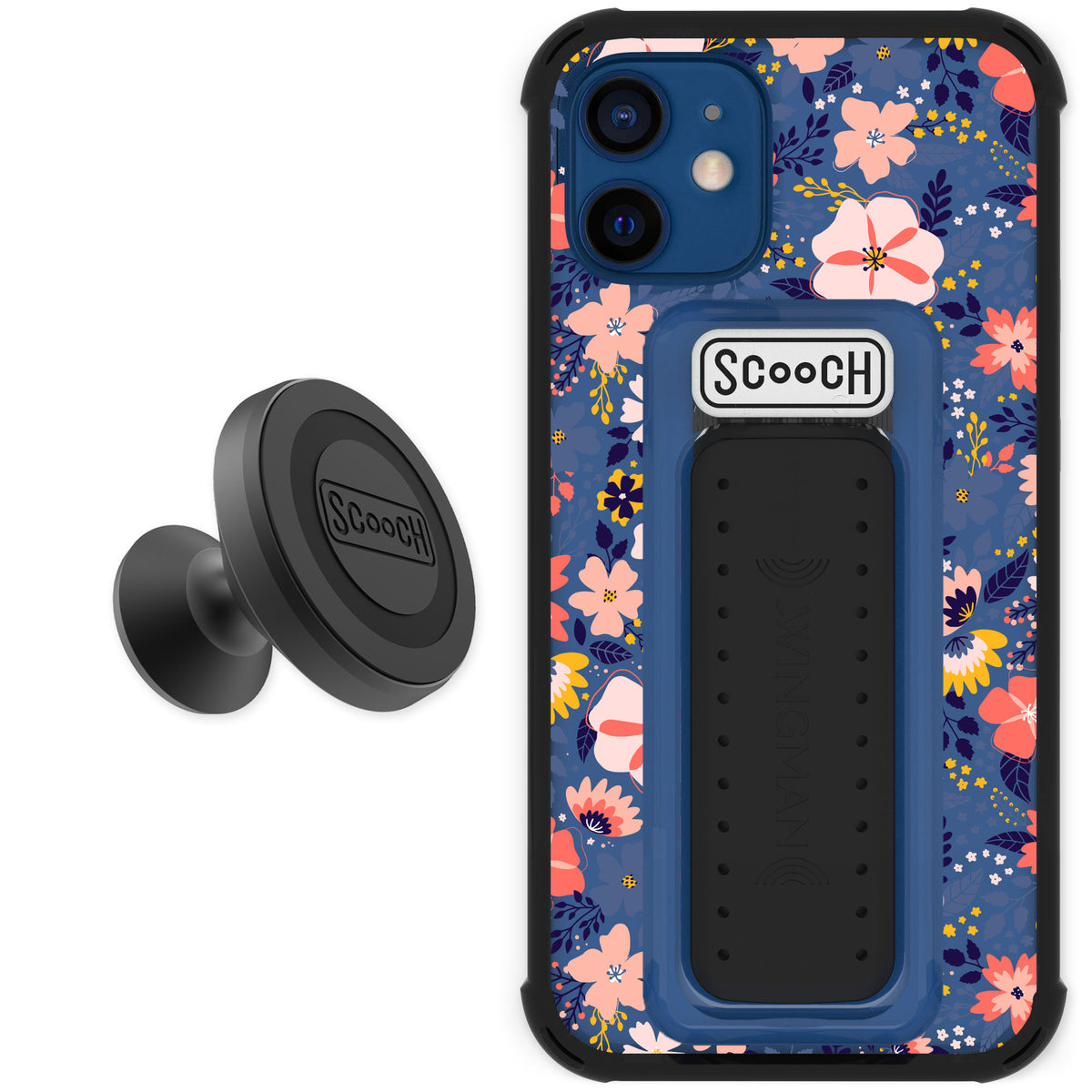 Scooch Wingman Wildflowers for iPhone 12 mini — Starter Bundle