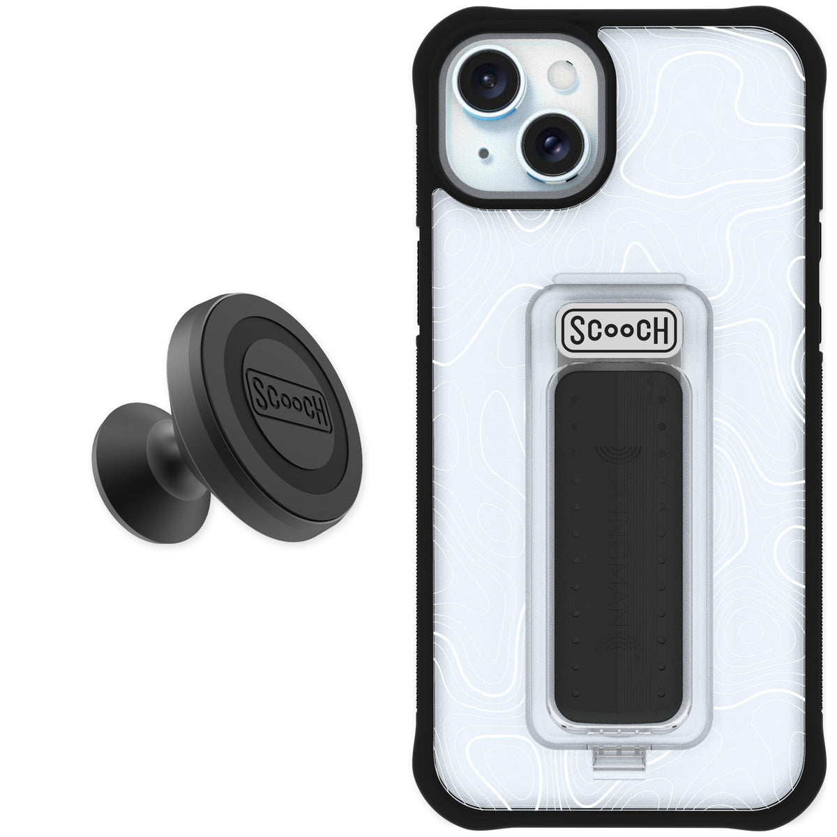 Scooch Wingman Topography for iPhone 15 Plus — Starter Bundle