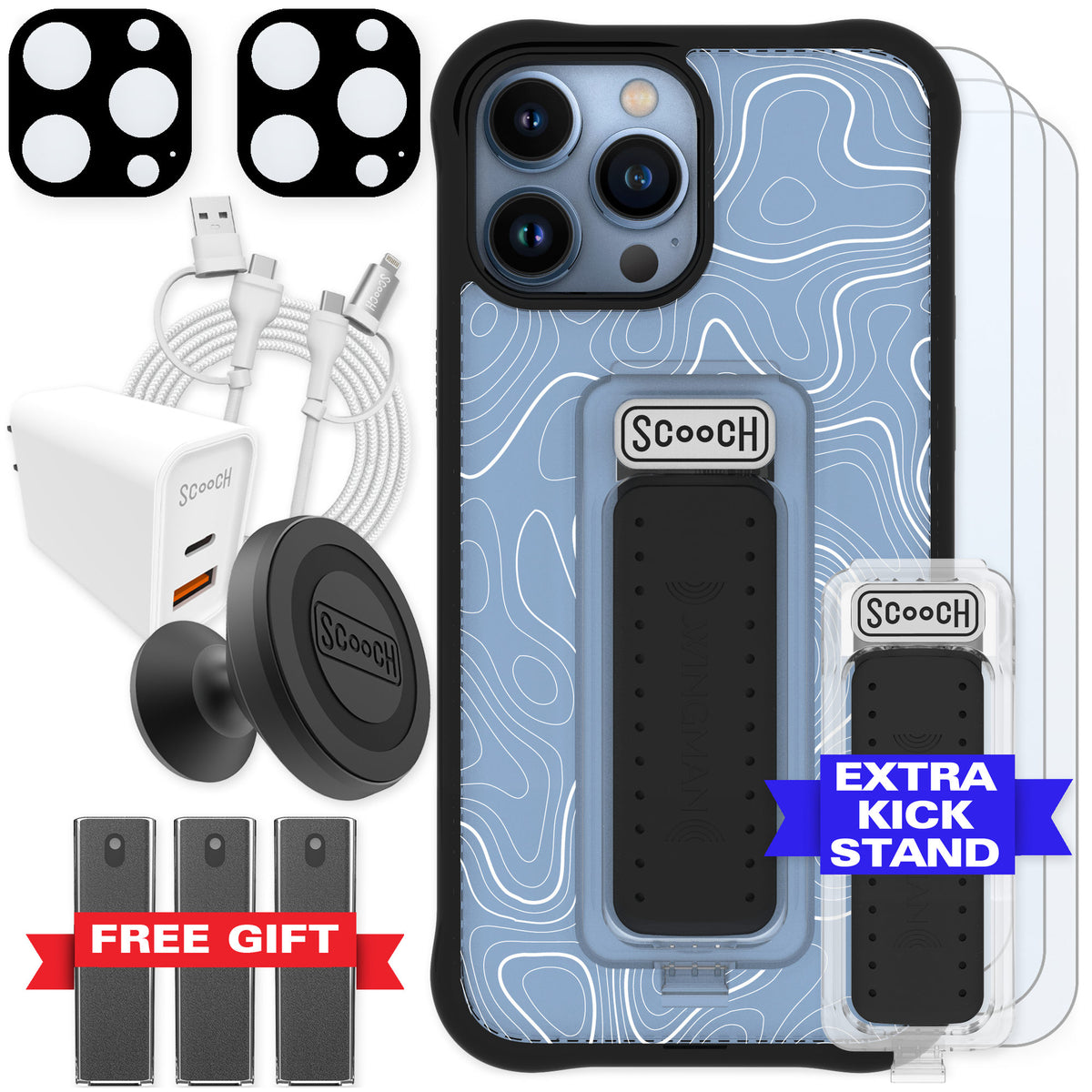 Scooch Wingman Topography for iPhone 13 Pro Max — Ultimate Bundle