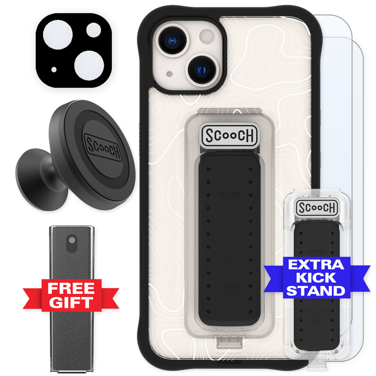 Scooch Wingman Topography for iPhone 13 — Defender Bundle