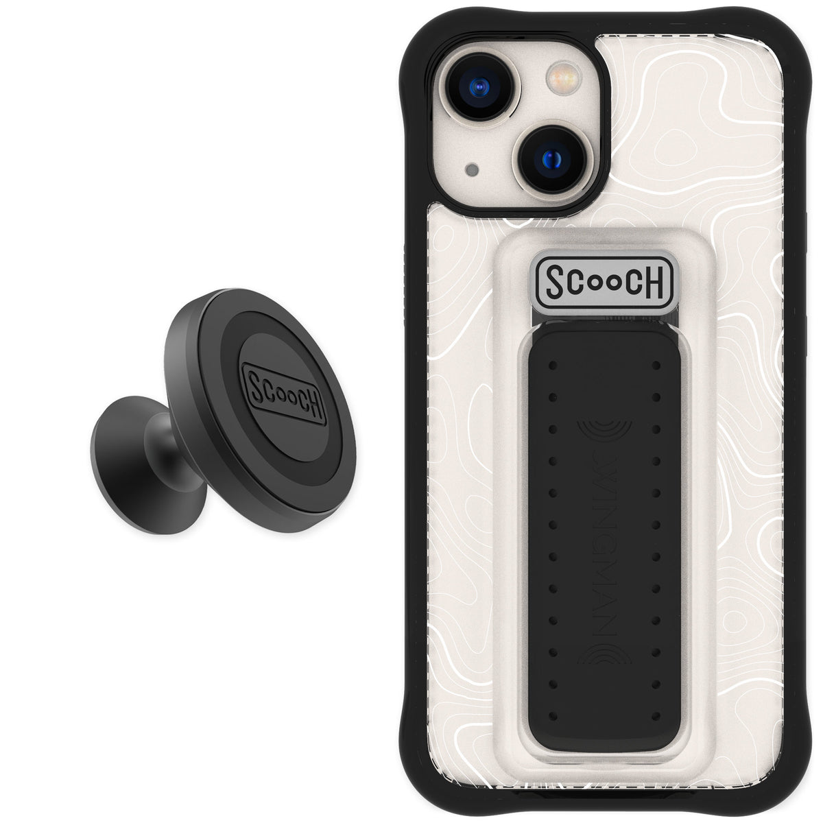 Scooch Wingman Topography for iPhone 13 mini — Starter Bundle
