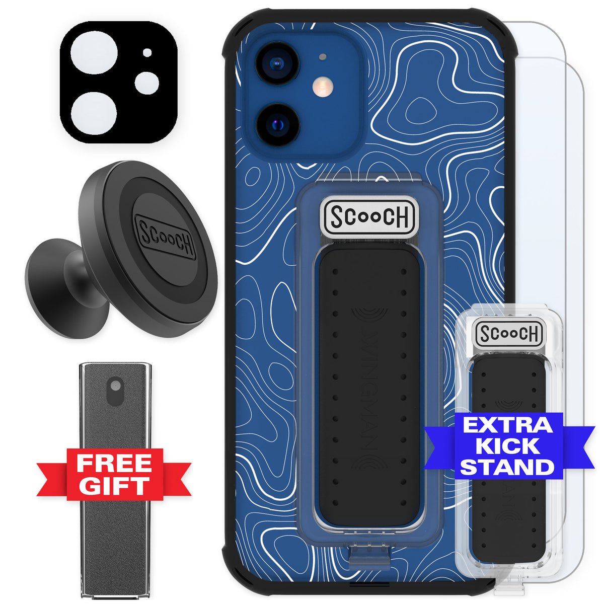 Scooch Wingman Topography for iPhone 12 — Defender Bundle