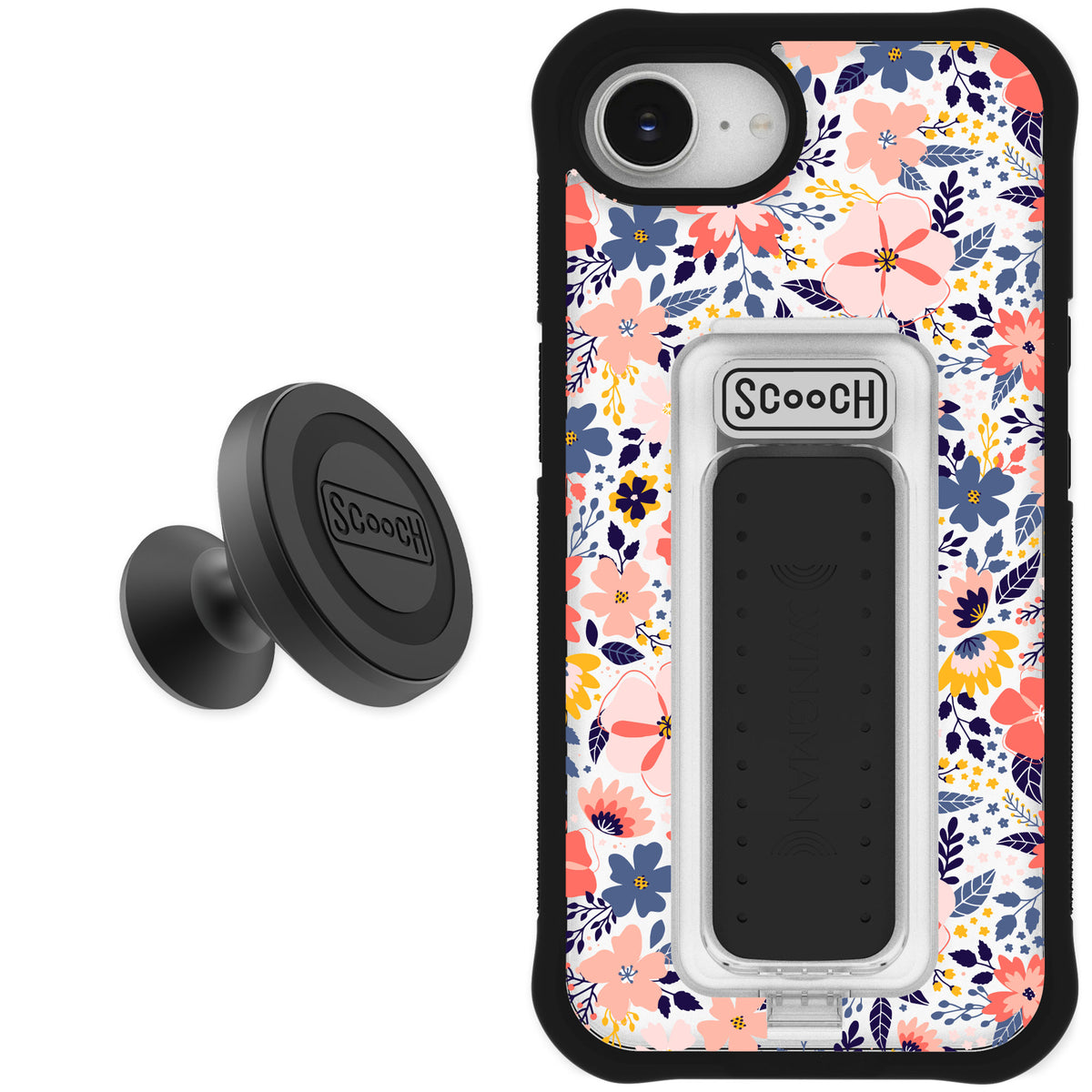 Scooch Wingman Wildflowers for iPhone 16e — Starter Bundle