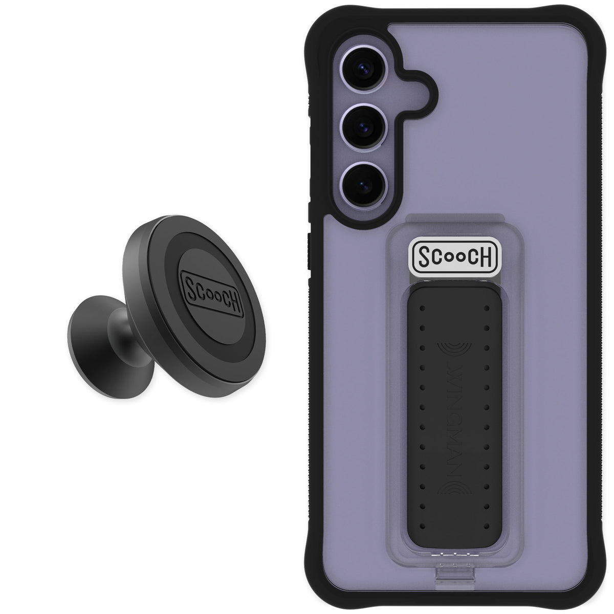 Scooch Wingman Tuxedo Clear for Galaxy S24+ — Starter Bundle