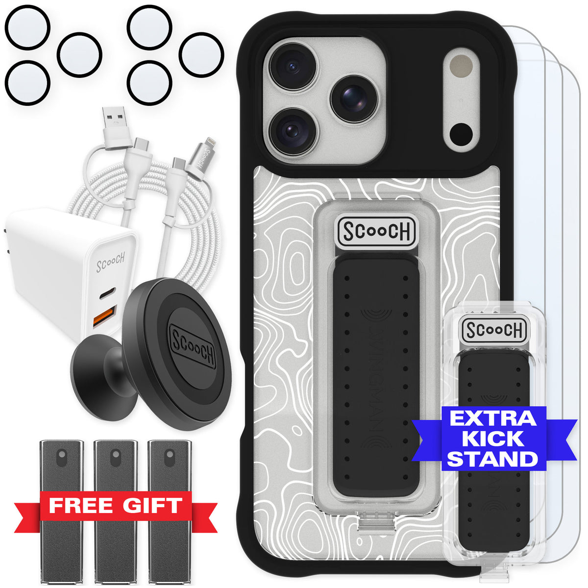 Scooch Wingman Topography for iPhone 18 Pro Max — Ultimate Bundle