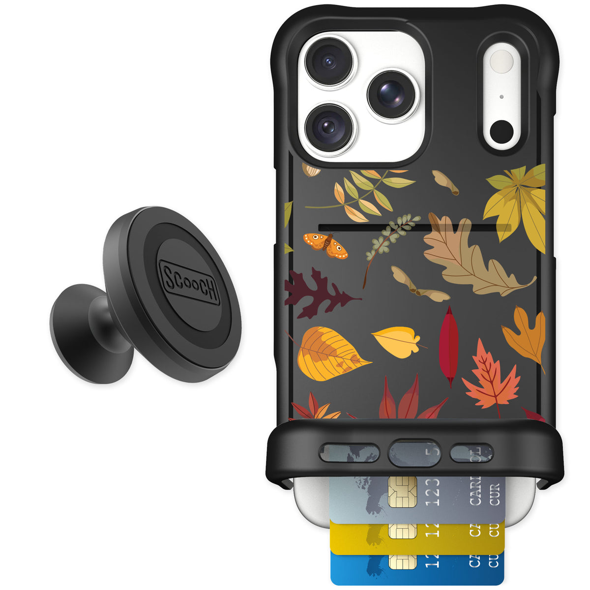 Scooch Wingmate Autumn Leaves for iPhone 18 Pro Max — Starter Bundle