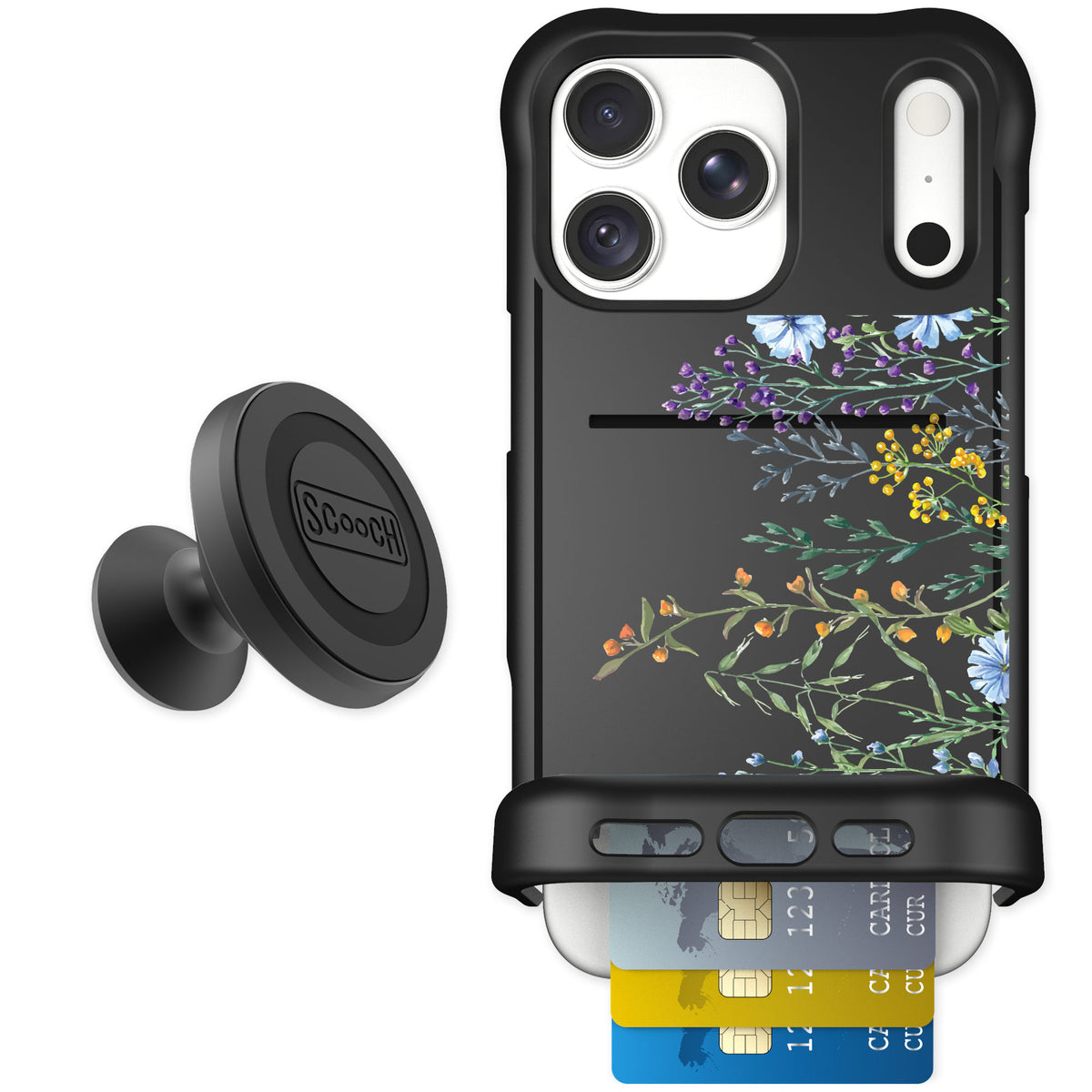 Scooch Wingmate Meadow Bloom for iPhone 18 Pro Max — Starter Bundle