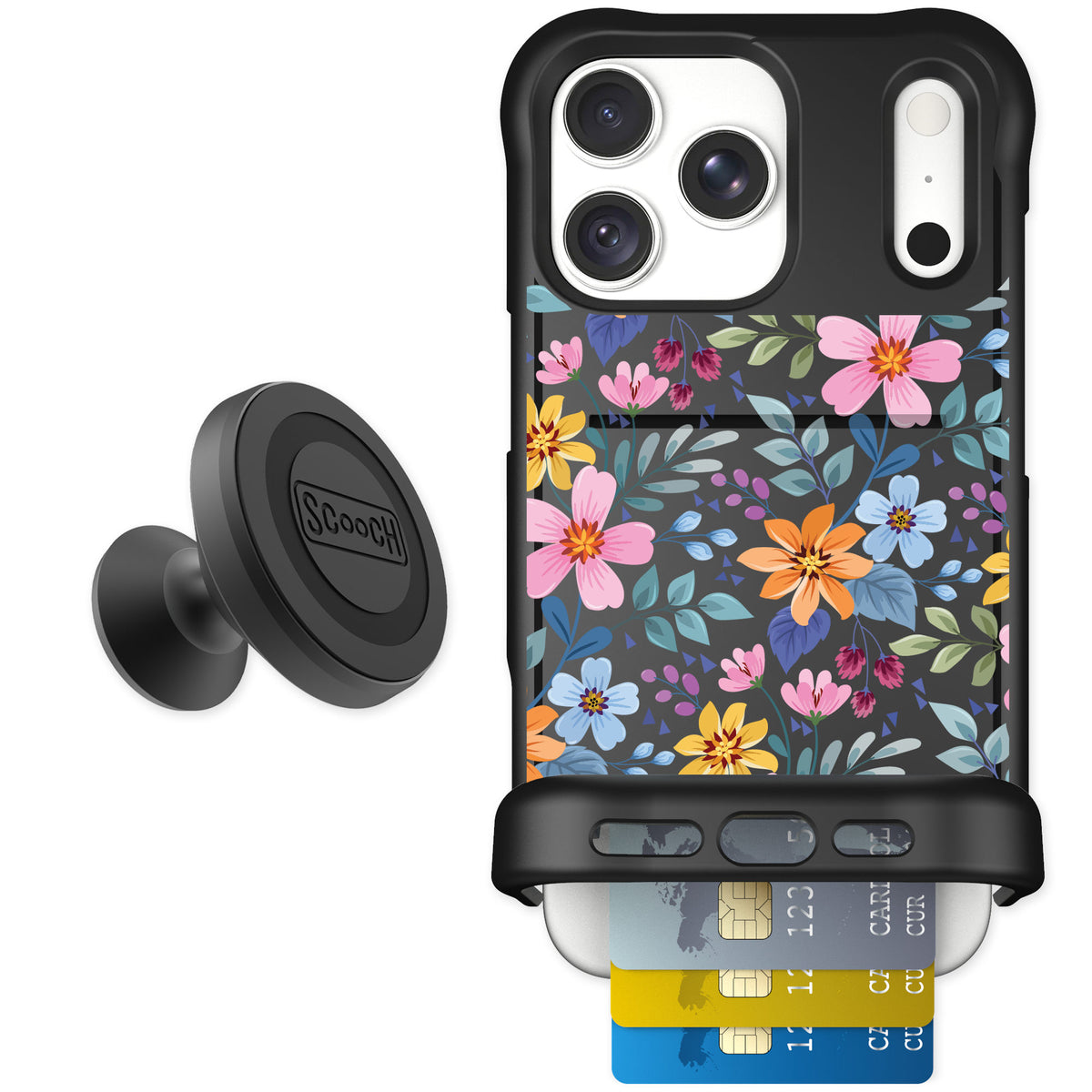 Scooch Wingmate Full Bloom for iPhone 18 Pro Max — Starter Bundle