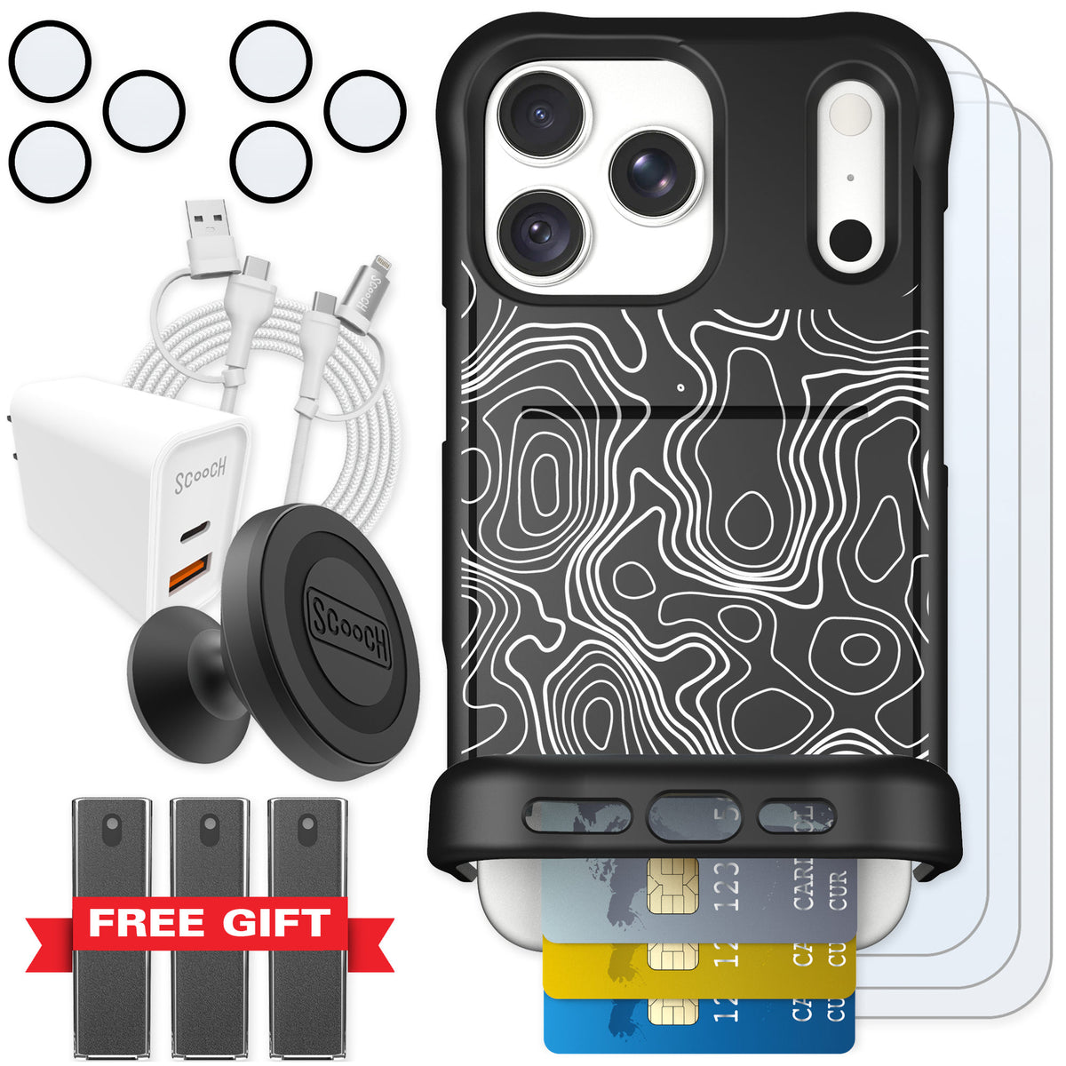 Scooch Wingmate Topography for iPhone 18 Pro Max — Ultimate Bundle