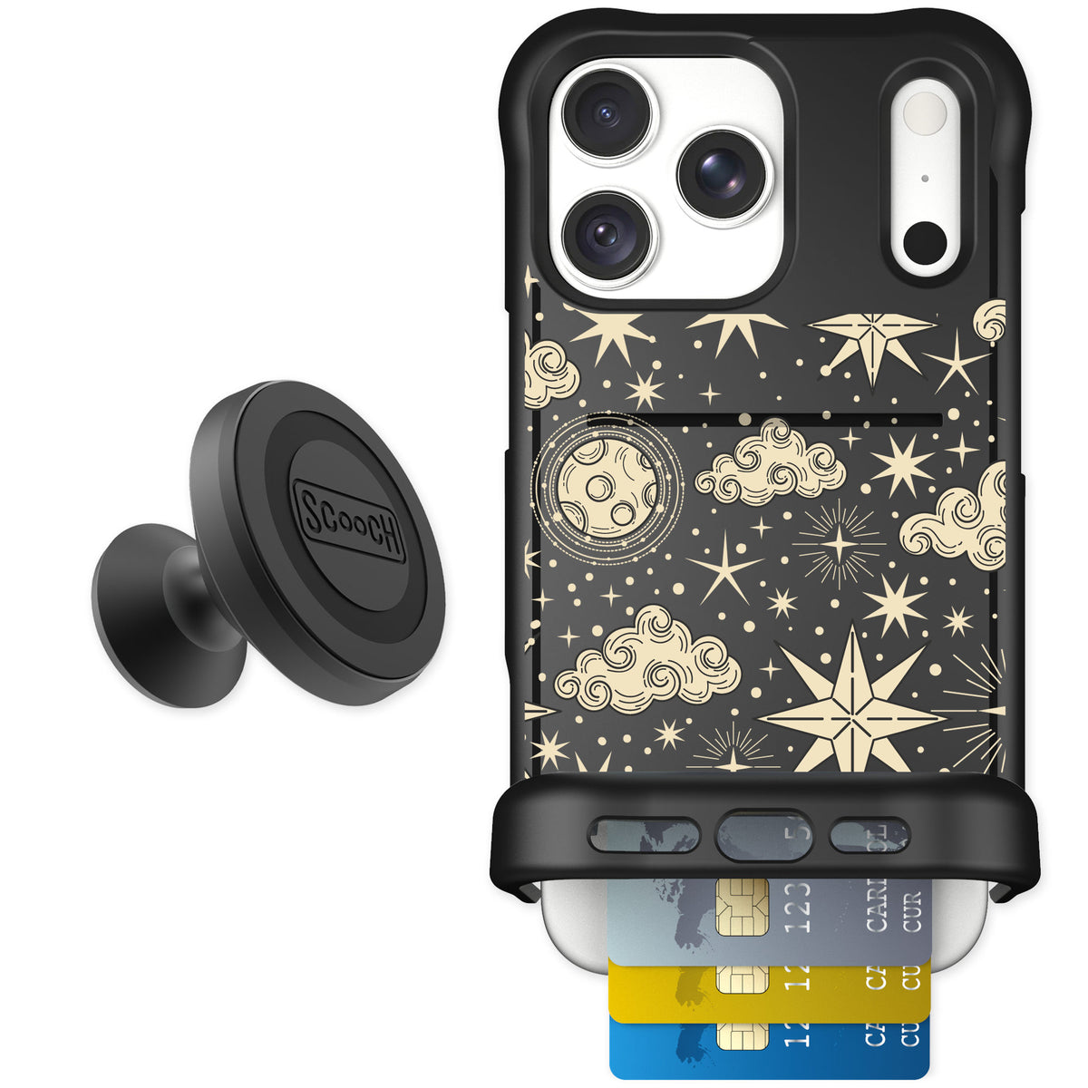 Scooch Wingmate Celestial Sleep for iPhone 18 Pro Max — Starter Bundle